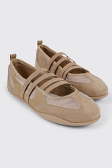 Faux Suede Ballet Sneakers