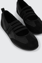 Faux Suede Ballet Sneakers