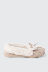 Faux Suede Loafer Slippers