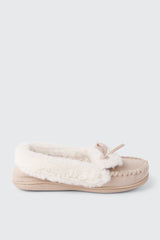 Faux Suede Loafer Slippers
