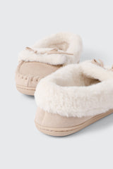 Faux Suede Loafer Slippers