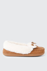 Faux Suede Loafer Slippers