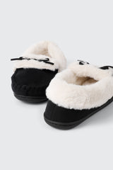Faux Suede Loafer Slippers