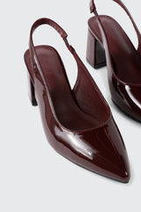 Pointed Toe Slingback Heels