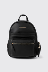Pebbled Faux Leather Backpack