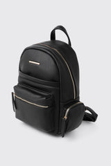 Pebbled Faux Leather Backpack