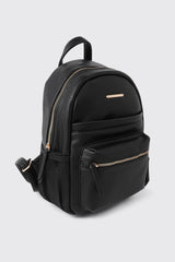 Pebbled Faux Leather Backpack