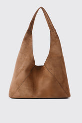 Faux Suede Tote Bag
