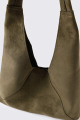 Faux Suede Tote Bag