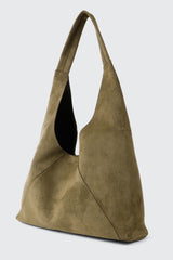 Faux Suede Tote Bag