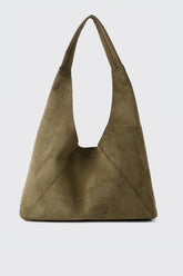 Faux Suede Tote Bag