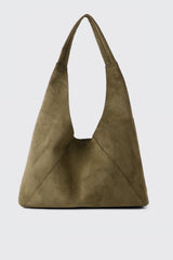 Faux Suede Tote Bag