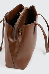 Faux Leather Tote Bag