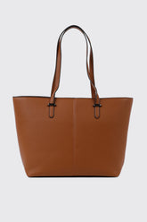 Pebbled Faux Leather Tote