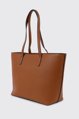 Pebbled Faux Leather Tote