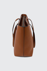 Pebbled Faux Leather Tote