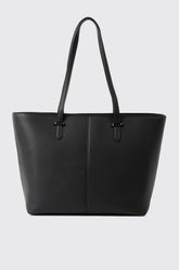 Pebbled Faux Leather Tote