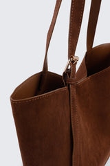 Faux Suede Tote