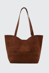 Faux Suede Tote