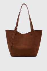 Faux Suede Tote