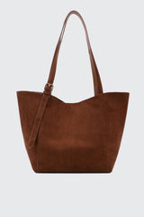 Faux Suede Tote