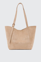 Faux Suede Tote
