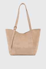 Faux Suede Tote