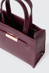 Croc Embossed Small Tote