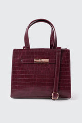 Croc Embossed Small Tote