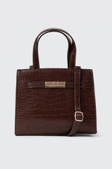 Croc Embossed Small Tote