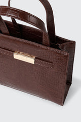 Croc Embossed Small Tote