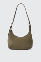 Faux Suede Shoulder Bag