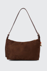 Suede Small Tote with Beads
