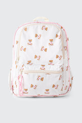 Teddy Print Backpack