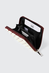 Compact Polka Dot Zip Wallet