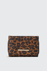 Leopard Print Snap Closure Wallet