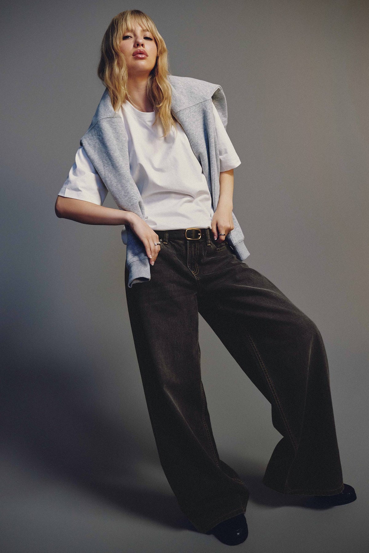 The Off-Duty Fit Low Rise Wide Leg Jean