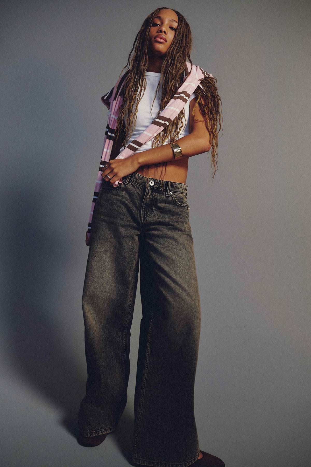 The Off-Duty Fit Low Rise Wide Leg Jean