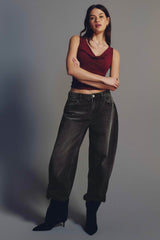 The Muse Fit Mid Rise Baggy Jean