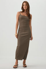 Open back Bodycon Midi Dress
