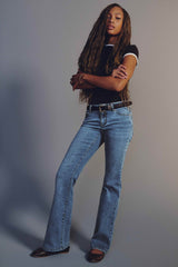 The Idol Fit Low Rise Flare Jean