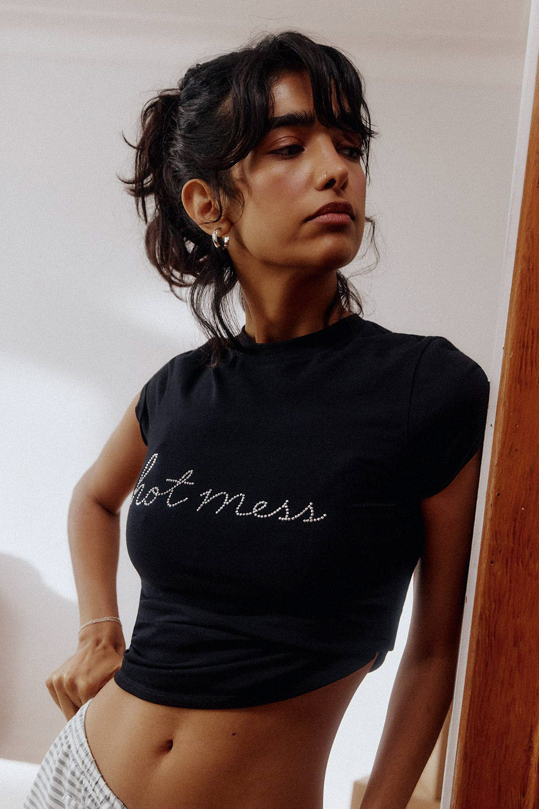 Hot Mess Ruched T-Shirt