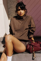 Oversized Windbreaker Jacket
