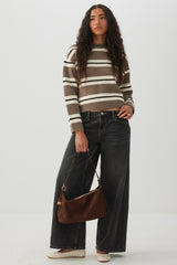 Suede Small Tote with Beads