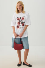 Pebbled Shoulder Bag