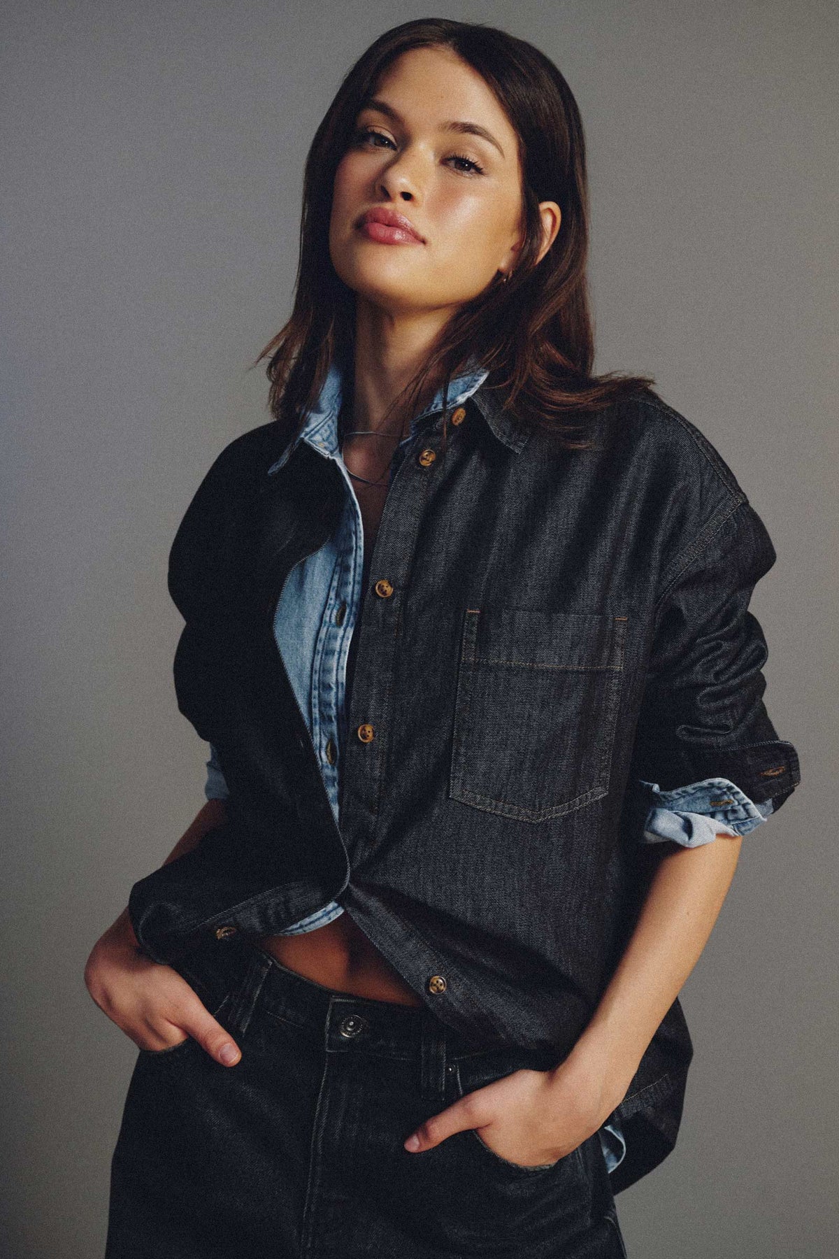 Oversized Denim Shirt