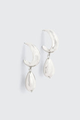 Teardrop Dangle Hoop Earrings