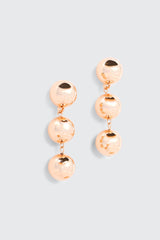 3-Ball Drop Earrings