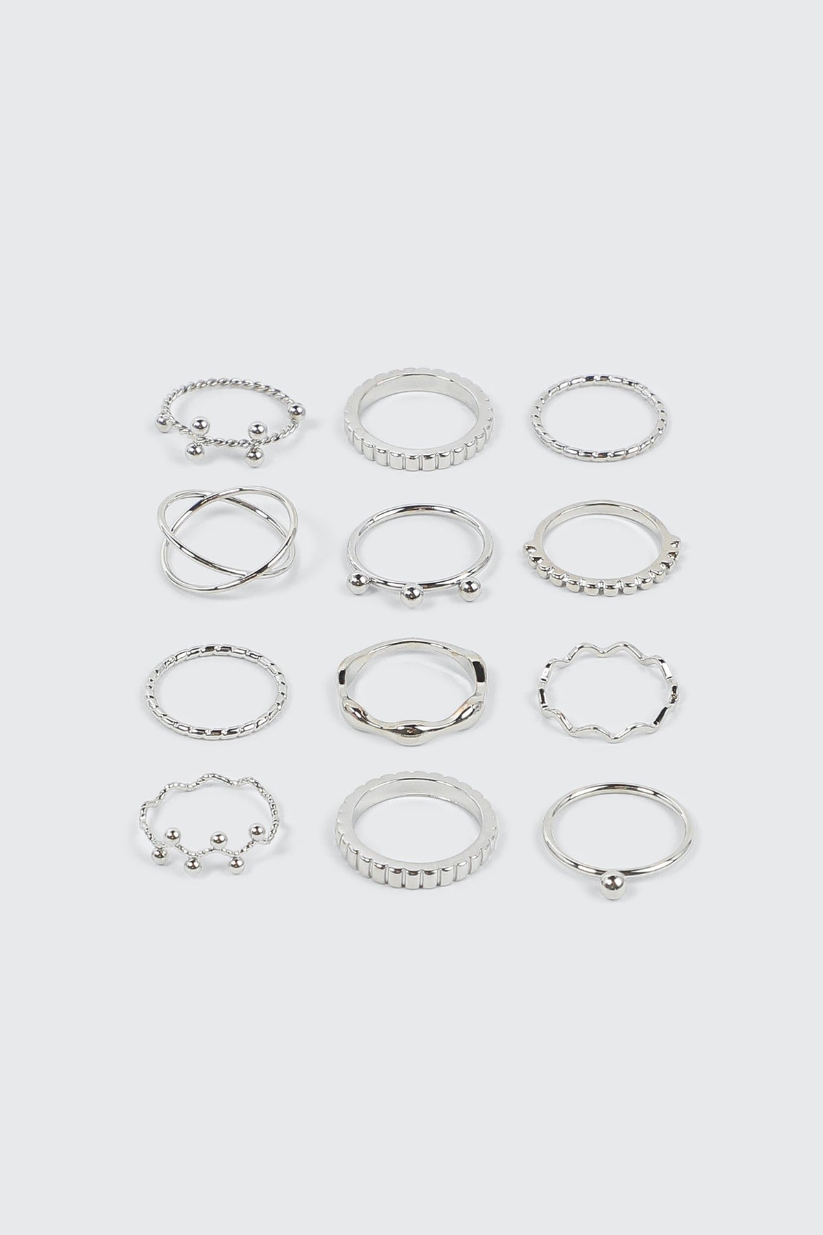 12-Pack Wave & Sphere Rings