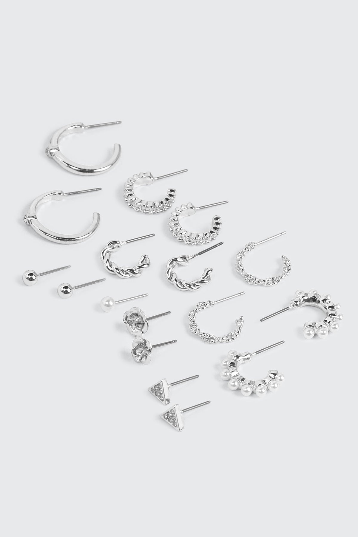 9-Pack Hoop & Stud Earrings